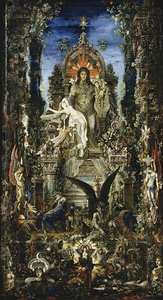 Jupiter and Semele [1894–95] by Gustave Moreau [1826–1898]